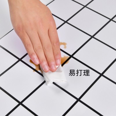 自粘pvc3D立体墙贴厨房防水防潮欧式餐厅卫生间浴室防霉家用壁纸图3