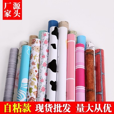 PVC墙纸3d壁纸自粘墙贴宿舍卧室防水墙纸PE立体瓷砖防污wallpaper图2