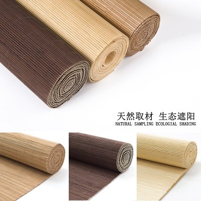 竹帘窗帘卷帘隔断阳台遮阳升降装饰禅意手拉免打孔新中日式竹帘子图3
