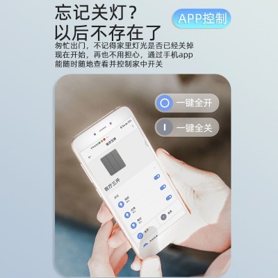已接入米家APP超薄肤感开关面板双控支持小爱同学语音远程控制图4