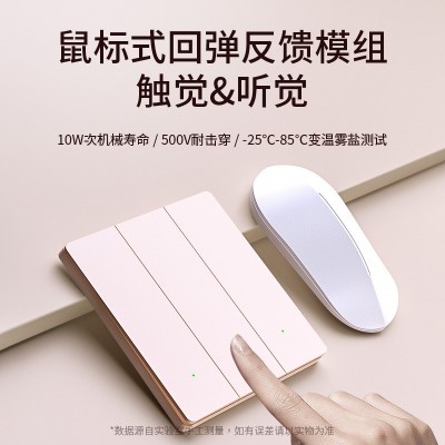 已接入米家APP智能开关超薄零火单火通用单双控小爱语音 控制开关图2