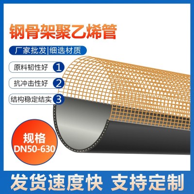 钢骨架塑料复合给水管 聚乙烯钢骨架复合管 量大价优厂家 全国发货图3