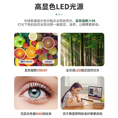 厂家直销led创意圆形马卡龙吸顶灯 智能无极调光客厅家装卧室灯图3