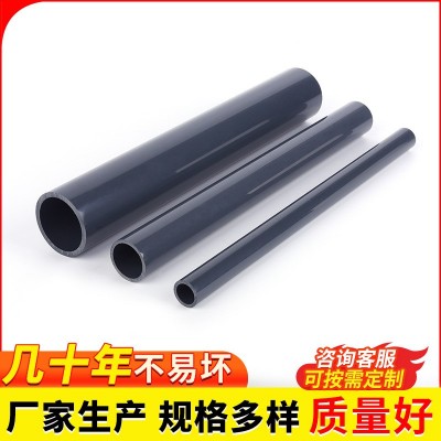 pvc给水管件PN1.6防腐耐酸碱pvc光伏管深灰色pvc-u化工级管材图3