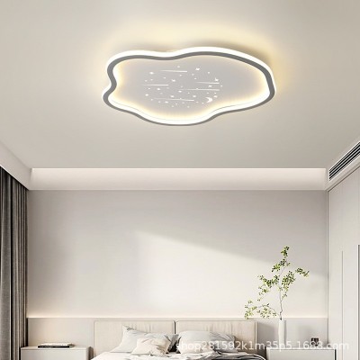 卧室云朵灯LED吸顶灯简约现代主卧儿童房间星空护眼男孩女孩灯具图2