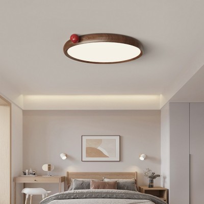 复古个性高级感护眼主卧灯侘寂风卧室吸顶灯中古设计小奶豆房间灯图3