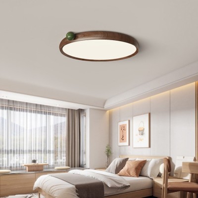 复古个性高级感护眼主卧灯侘寂风卧室吸顶灯中古设计小奶豆房间灯图2