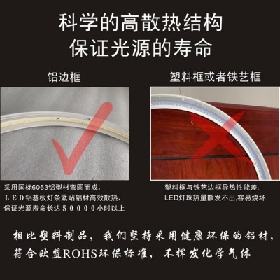 吸顶灯普瑞全光谱98显指护眼灯家装灯饰书房卧室客厅中山灯 具批发图3