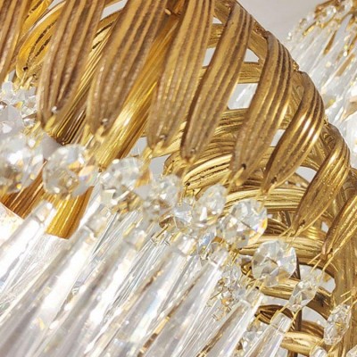 法式全铜吊灯欧式客厅卧室餐厅水晶灯奢华别墅复式楼创意宫 廷灯具图3