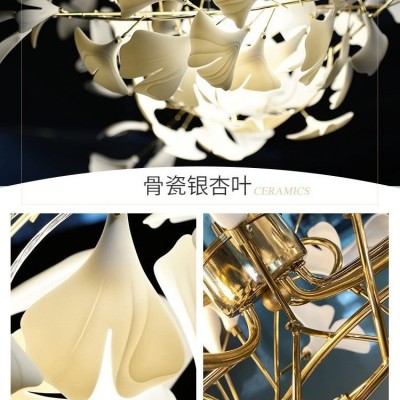 复式楼大吊灯loft楼梯灯别墅挑空跃层客厅现代简约家居灯定制款图4