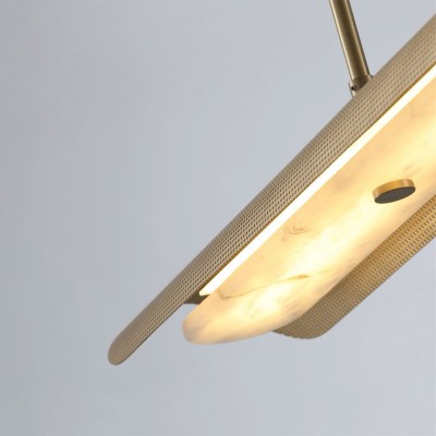 餐厅吊灯轻奢高级感2025新款现代简约饭厅吧台茶室餐桌一字长条灯图3