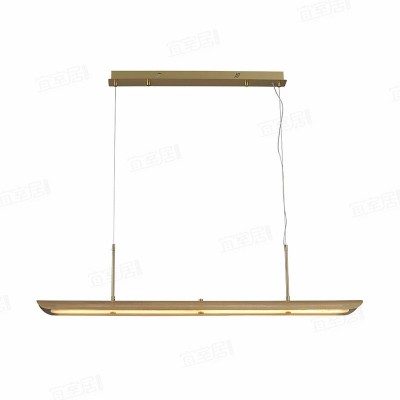 餐厅吊灯轻奢高级感2025新款现代简约饭厅吧台茶室餐桌一字长条灯图5