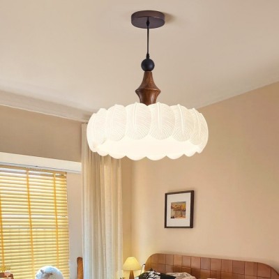 法式中古风卧室吊灯奶油风全光谱护眼儿童房灯具高级感复古书房灯图3