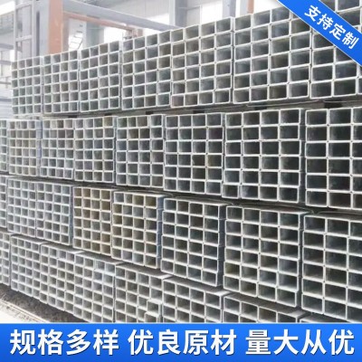 镀锌方管 建筑工程薄壁黑铁方通矩形管厂房 房屋搭建用方管图3