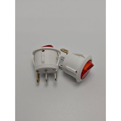 KCD1-6白底透明红盖带灯大圆船型开关电源开关热水壶开关图3