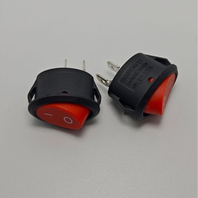 椭圆翘板开关 KCD1 椭圆船型开关 椭圆2档电源开关 暖风机开关图4