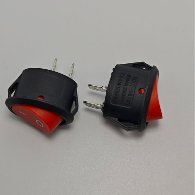 椭圆翘板开关 KCD1 椭圆船型开关 椭圆2档电源开关 暖风机开关图3