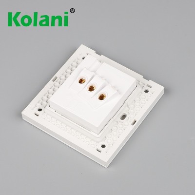 柯拉尼墙壁插座错位斜五孔插座86型家用面板暗装二三孔电源插座图3