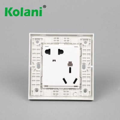 柯拉尼墙壁插座错位斜五孔插座86型家用面板暗装二三孔电源插座图4