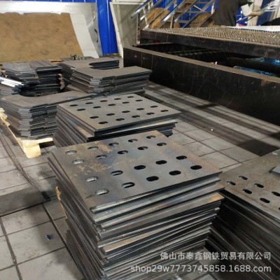 广东钢构制品工厂加工钢材 数控火焰 激光切割中厚钢板圆铁预埋件图3