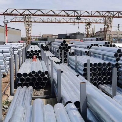 镀锌无缝管大棚管上海友发镀锌管穿线管各种规格工地脚手架供应图3