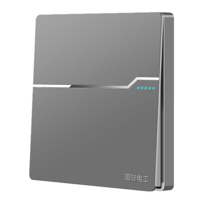 国际电工86型家用墙壁开关插座面板10A多孔一开五孔带U SB电源插座