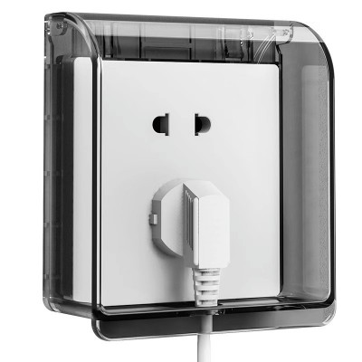 插座86型浴室开关插座防水盒卫生间防水罩插座保护罩暗装防溅盒批发图3