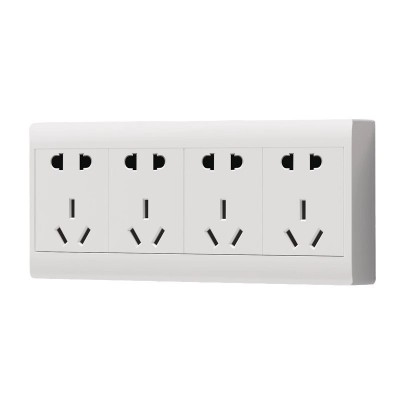 国际电工明装插座家用明线明盒15孔电源插座带开关独立断电批发图5