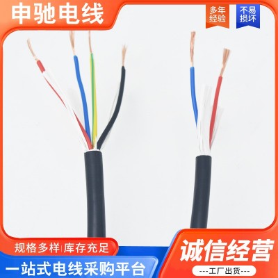 国标纯铜芯trvv电缆线拖链电缆高柔性护套2345芯6坦克链软电线图3