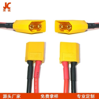 XT60电动车电池端子线 XT90航模公母插头硅胶线 防火大电流插头线图3