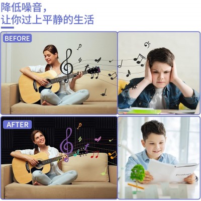 跨境隔音泡沫棉海绵自粘KTV吸音棉卧室消音材料阻燃吸音海绵材料图4