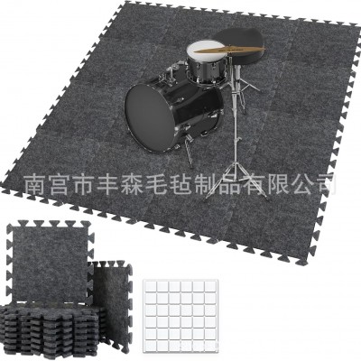 跨境专供拼接防滑地毯保护垫吸音板毛毡板木地板保护垫