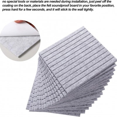 跨境12片供货聚酯纤维隔音板墙面装饰自粘家庭吸声降噪影院竖条款图2