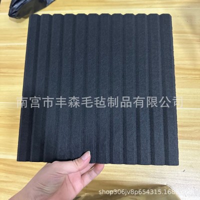跨境12片供货聚酯纤维隔音板墙面装饰自粘家庭吸声降噪影院竖条款图4