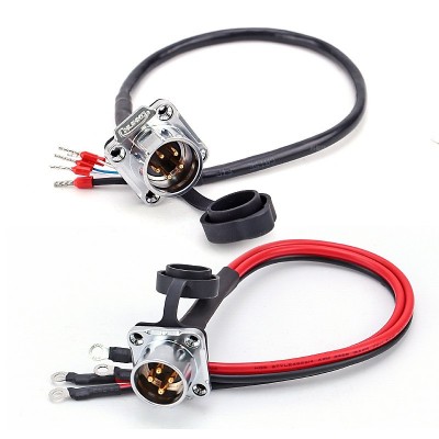 科斯拓航空插头线LP20多插脚 户外防水光伏连接器铜管地环定制图5