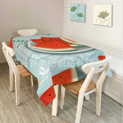 台布数码印花方形桌布批发餐桌布会议室茶几现代简约风