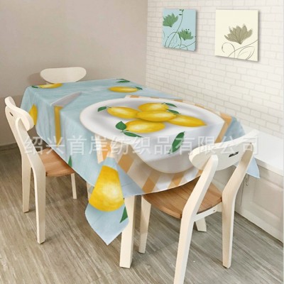 台布数码印花方形桌布批发餐桌布会议室茶几现代简约风图2