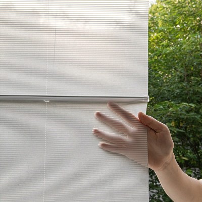 现代简约透景罗马帘朦胧线条客厅阳台办公室折叠升降罗马帘窗帘图3