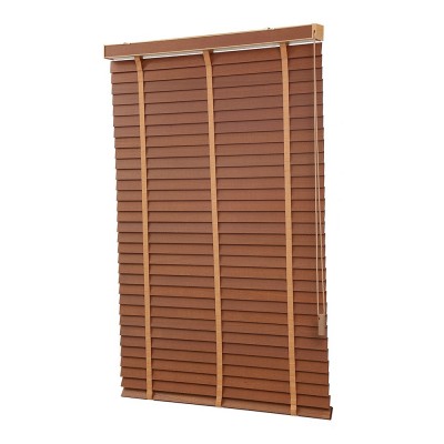 椴木百叶窗卷帘电动手动家居厨房遮阳木制实木厂家飘窗现代简约图3