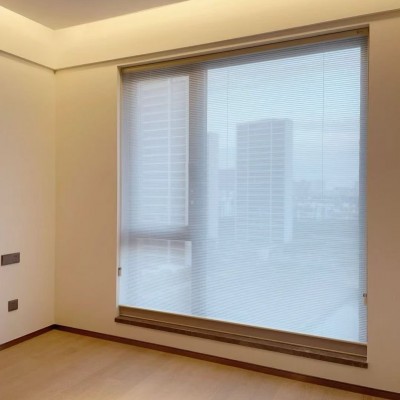 卧室阳台日夜两用蜂巢帘手动电动升降智能百褶蜂巢风琴帘生产厂家图4