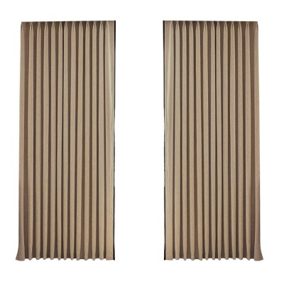 法式复古中古风窗帘布半夏1500克原版雪尼尔遮光窗帘成品客厅卧室图4