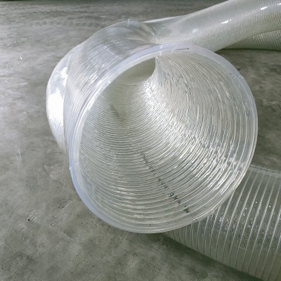 110-300mm大口径工业排水钢丝软管大流量吸水输送耐负压pvc钢丝管图2