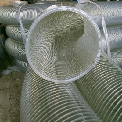 110-300mm大口径工业排水钢丝软管大流量吸水输送耐负压pvc钢丝管图3