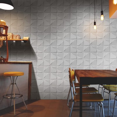 厂家直销pvc装饰墙贴客厅背景墙500*500mm立体浮雕3d墙板三维板图3