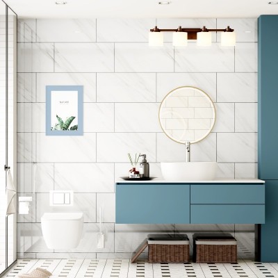 自粘瓷砖贴纸遮丑补洞墙面翻新装饰防水3d立体大理石铝塑板墙贴