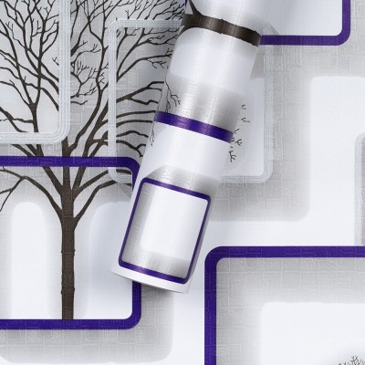 欧式花卉墙纸自粘即时贴卧室装修壁纸简约素色墙纸墙贴跨境专供图5