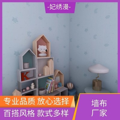 妃绣漫 家装工装墙布 轻奢风墙纸 颜色可选 风格多样 本地工厂