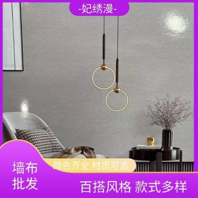妃绣漫 装饰墙布 纱线纹理壁布 防油耐污 打理方便 本地工厂图4