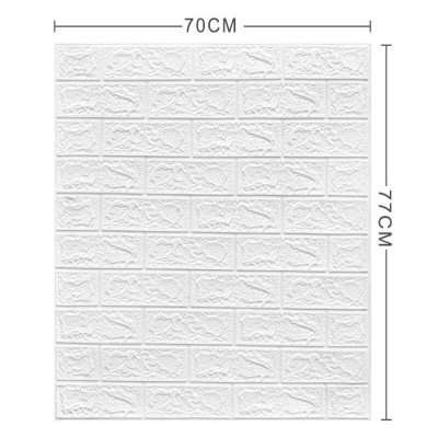 墙纸自粘防水防撞背景墙砖纹壁纸3d立体墙贴软包卧室宿舍泡沫贴纸