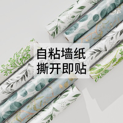 墙纸自粘家用PVC壁纸卧室装饰防水防潮墙贴批发wallpaper跨境专供图3